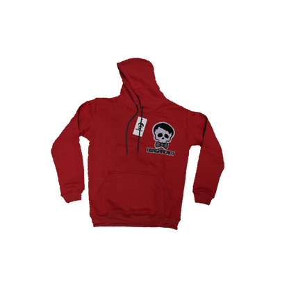 NONCHALANT "SKULL" HOODIE RED