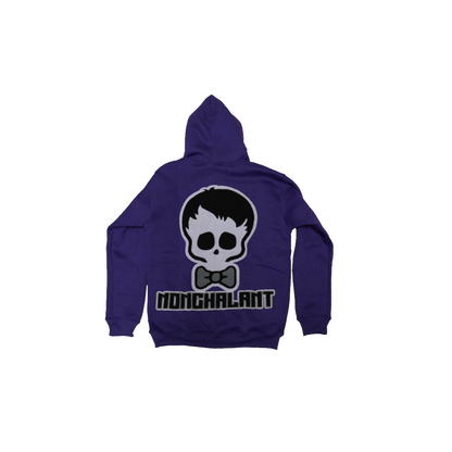 NONCHALANT "SKULL" HOODIE PURPLE