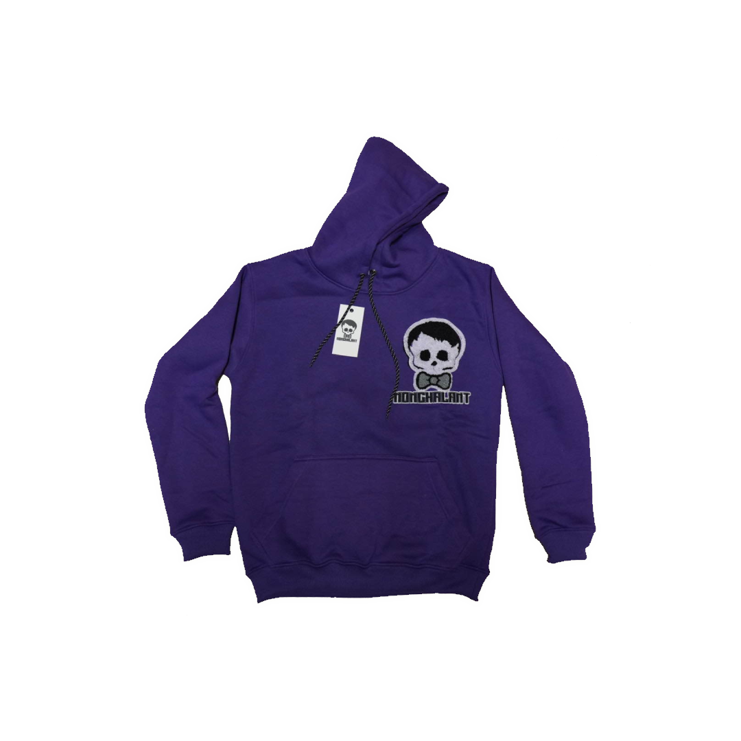 NONCHALANT "SKULL" HOODIE PURPLE