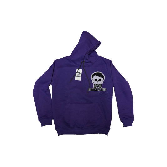 NONCHALANT "SKULL" HOODIE PURPLE